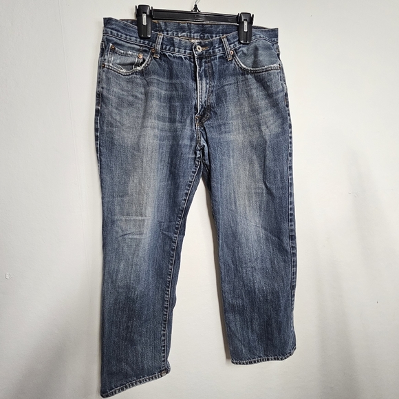 Men's Lucky brand 36 short inseam wide leg jeans - Picture 1 of 8